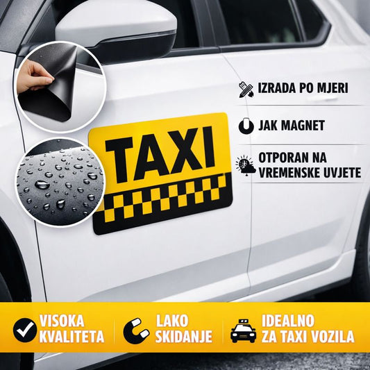 Tisak taxi magneta – praktično i brzo rješenje za svaki taxi